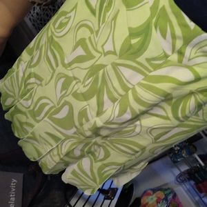 Lovely lightweight lime green flowing skirt